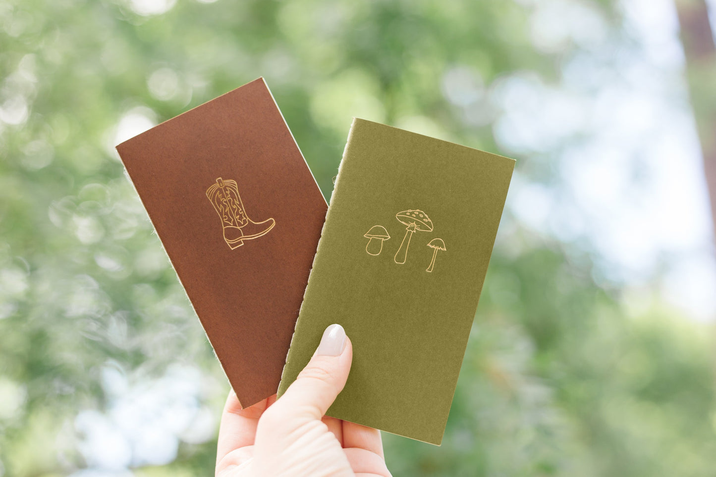Snow Capped Mountains Mini Saddle Stitch Notebook