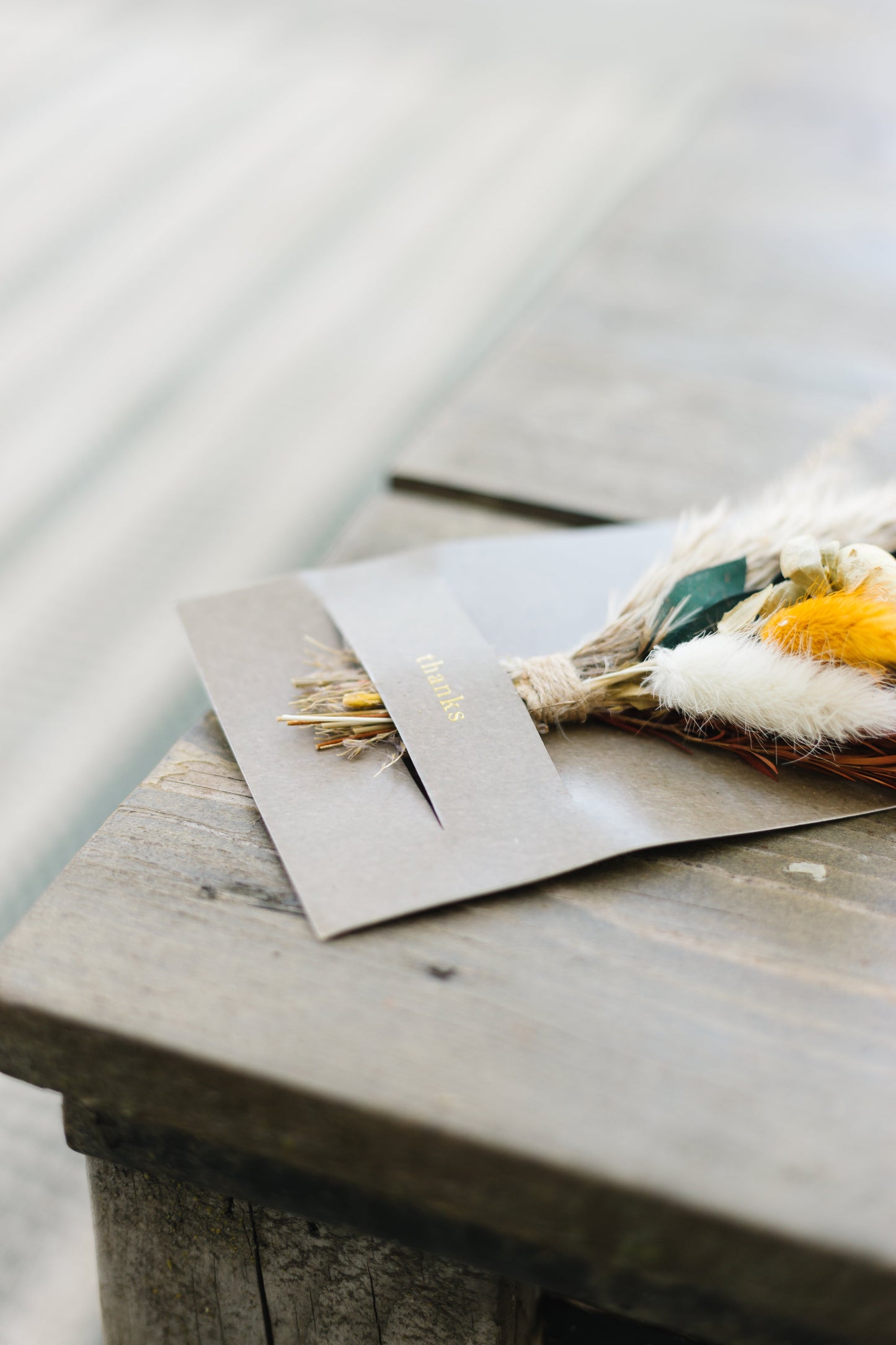 I Love You Mini Bouquet Card | Dried Flower Greeting Card