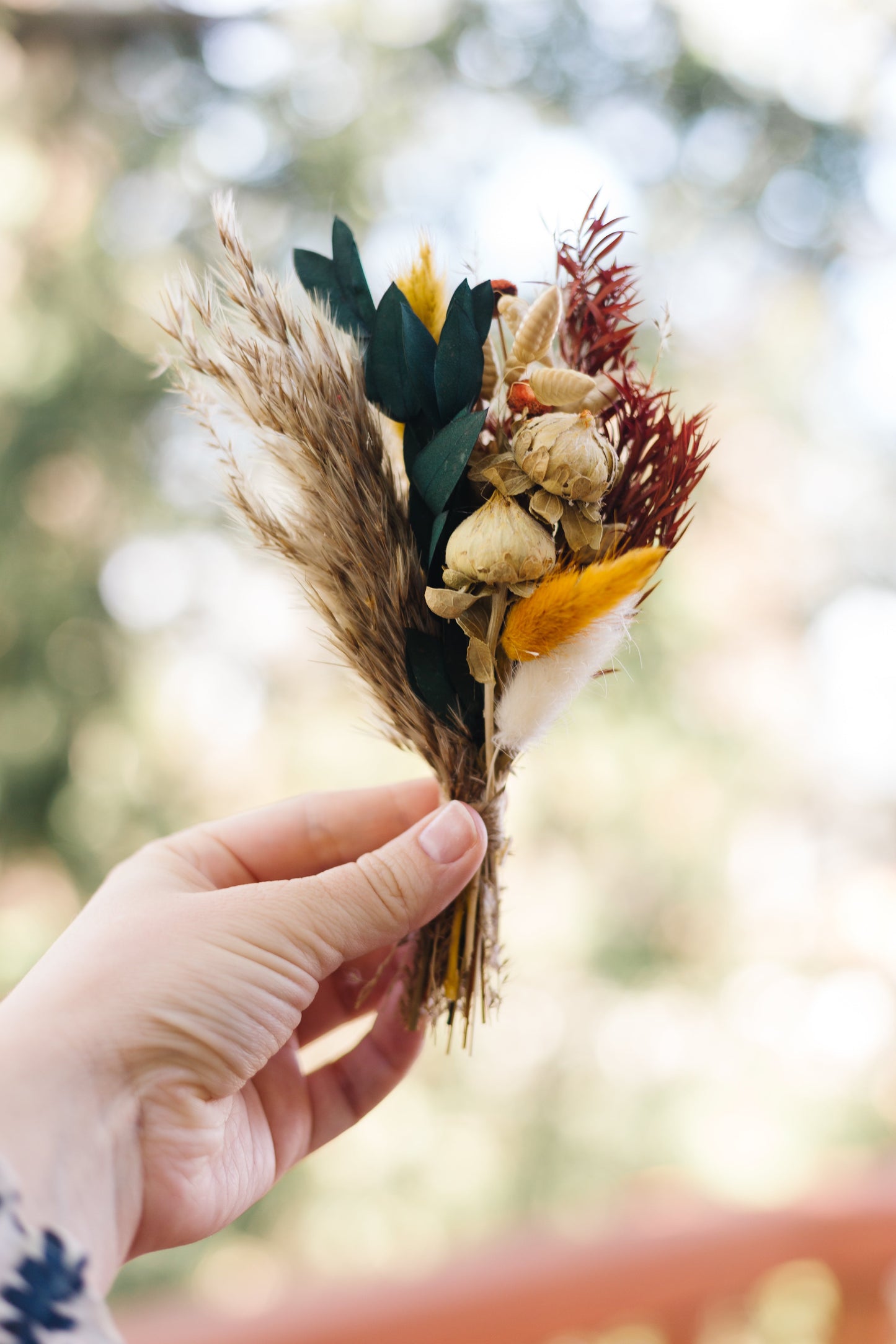 Thinking of You Mini Bouquet Card | Dried Floral Greeting