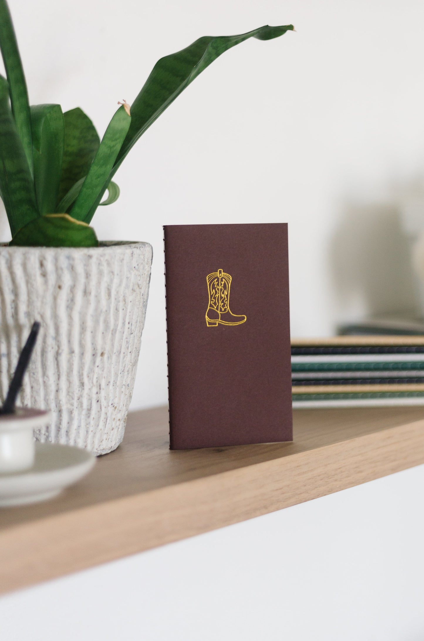 Cowboy Boot Mini Saddle Stitch Notebook