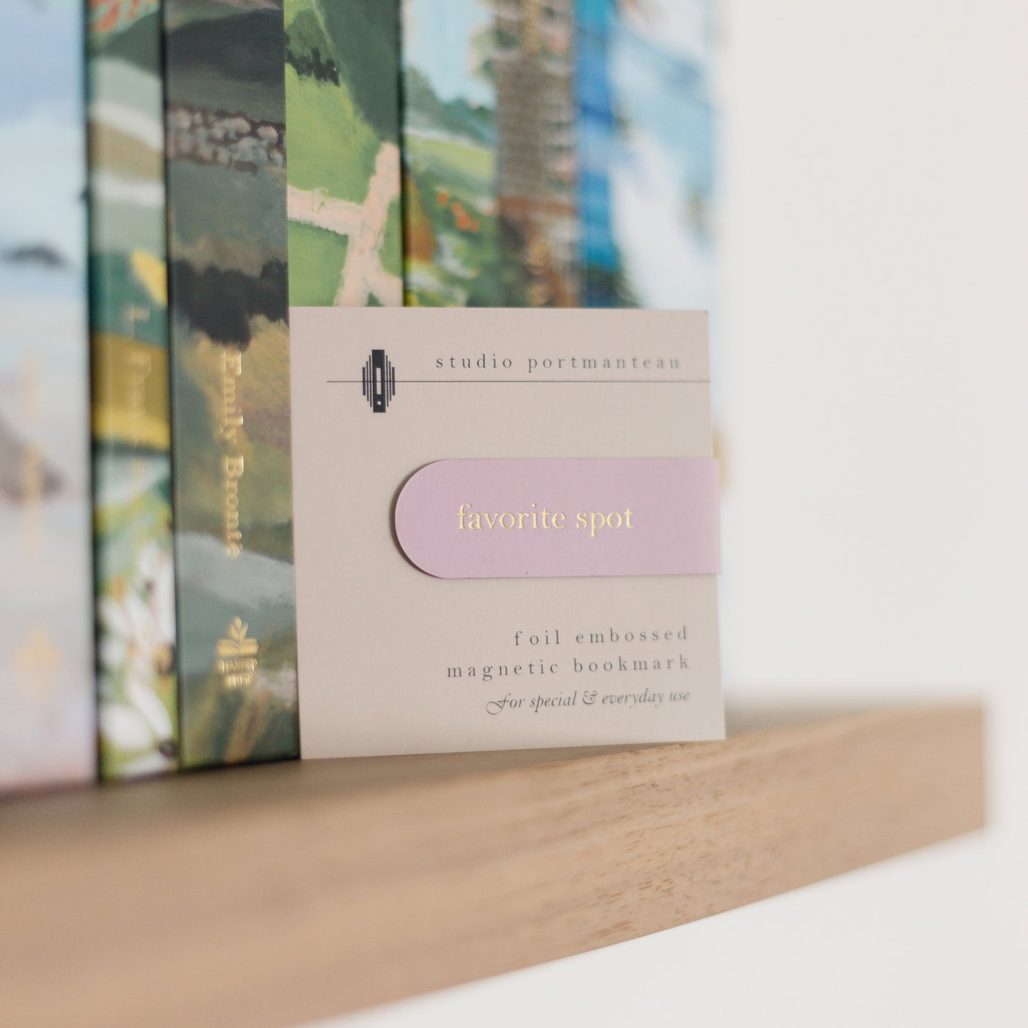 Favorite Spot Foil Embossed Magnetic Bookmark