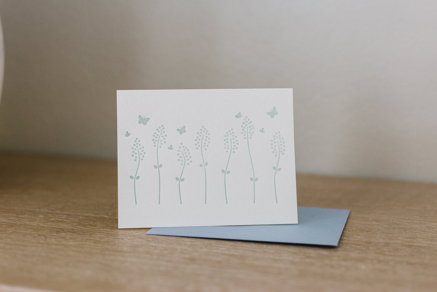 Wildflower Meadow Letterpress Greeting Card