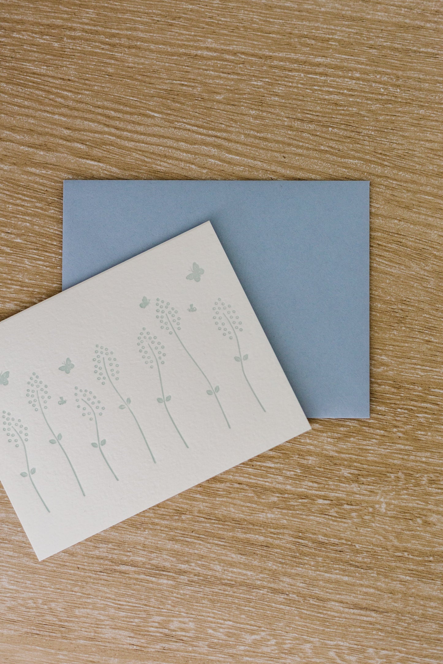 Wildflower Meadow Letterpress Greeting Card