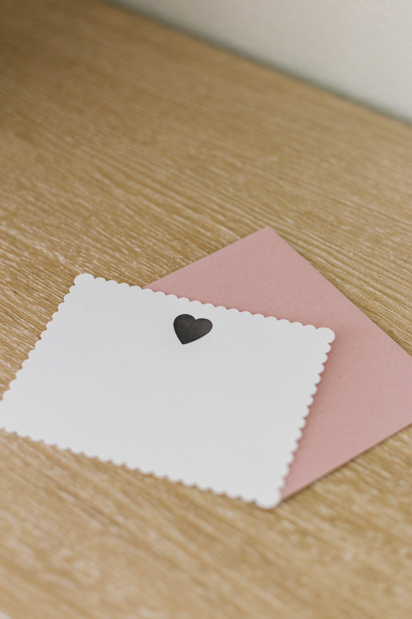 Classic Heart Letterpress Greeting Card | Pretty Everyday Card