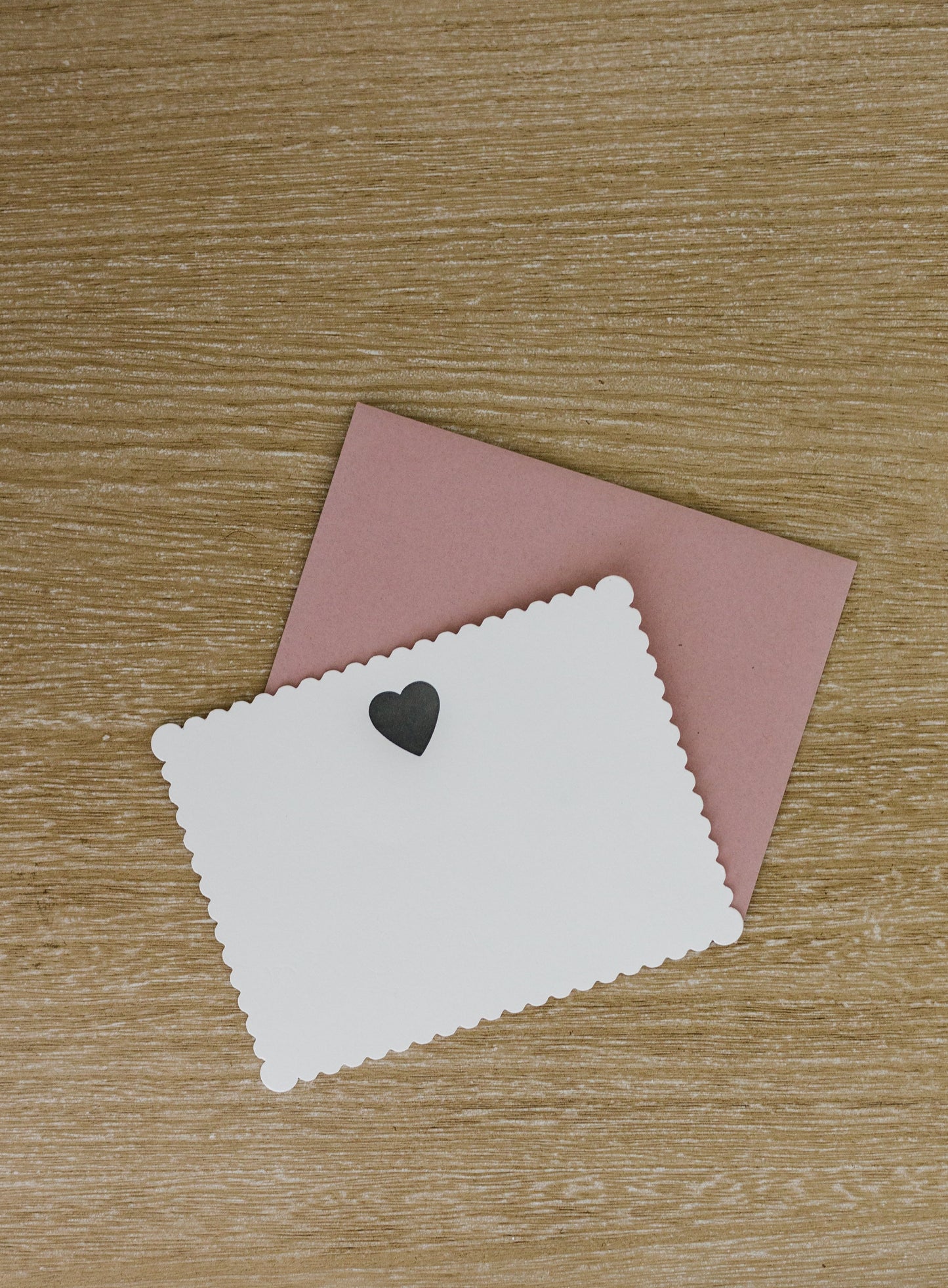 Classic Heart Letterpress Greeting Card | Pretty Everyday Card