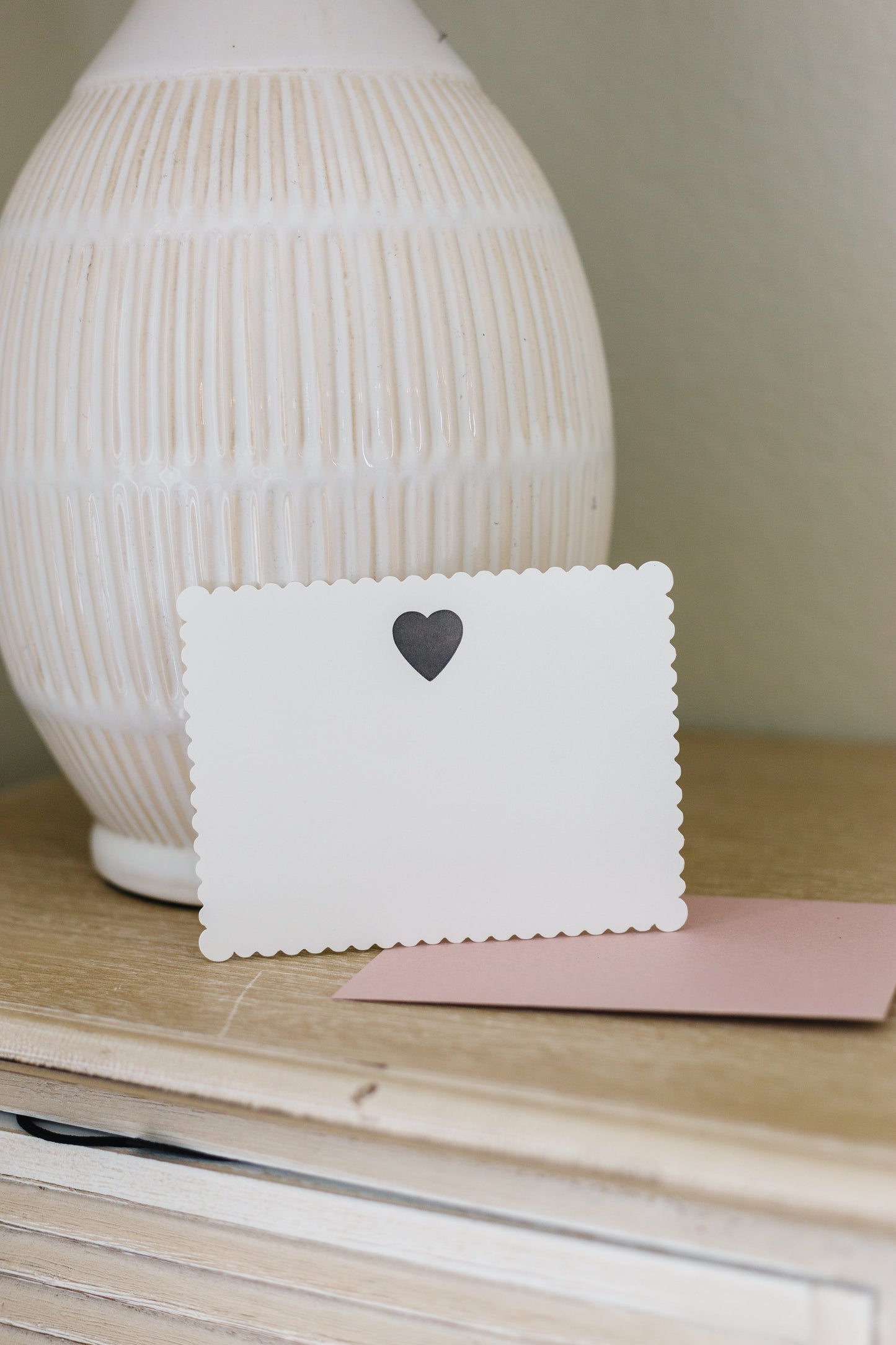 Classic Heart Letterpress Greeting Card | Pretty Everyday Card