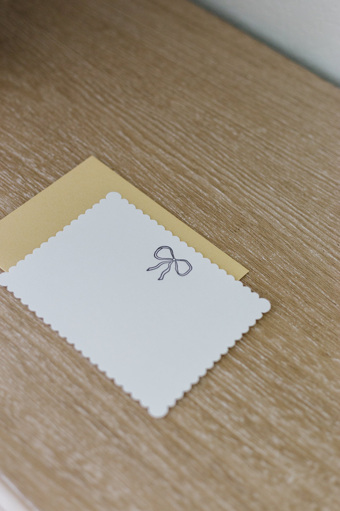 Vintage Bow Letterpress Greeting Card | Pretty Everyday Card