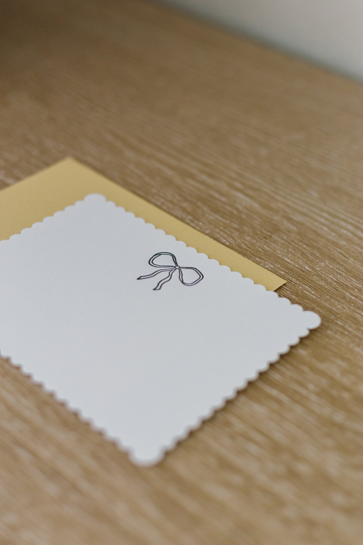 Vintage Bow Letterpress Greeting Card | Pretty Everyday Card