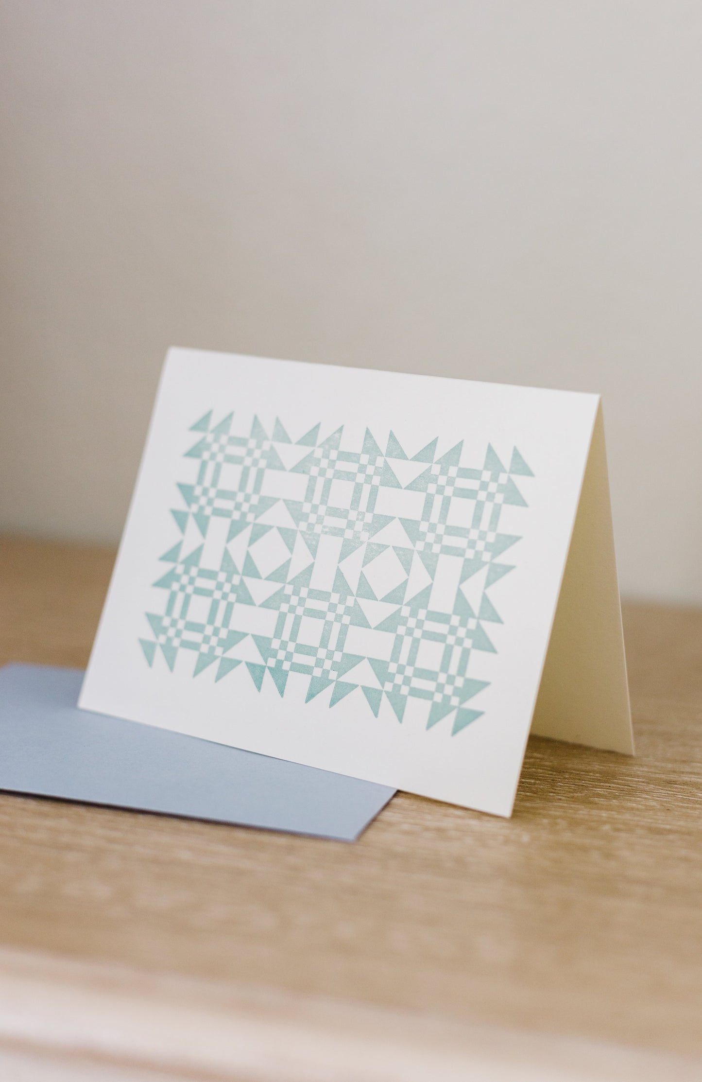 Cozy Quilt Letterpress Greeting Card | Quilting Card