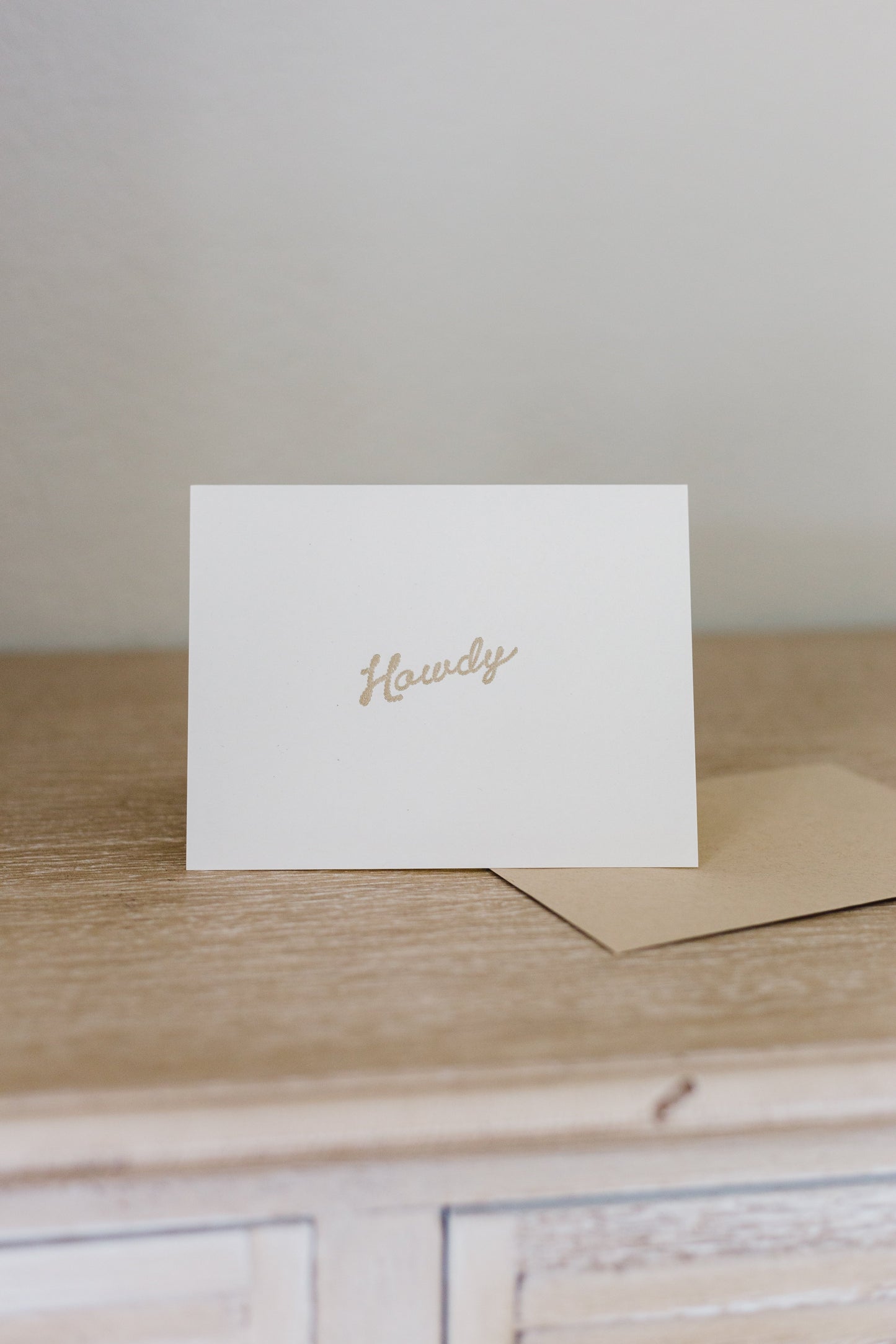 Howdy Letterpress Greeting Card