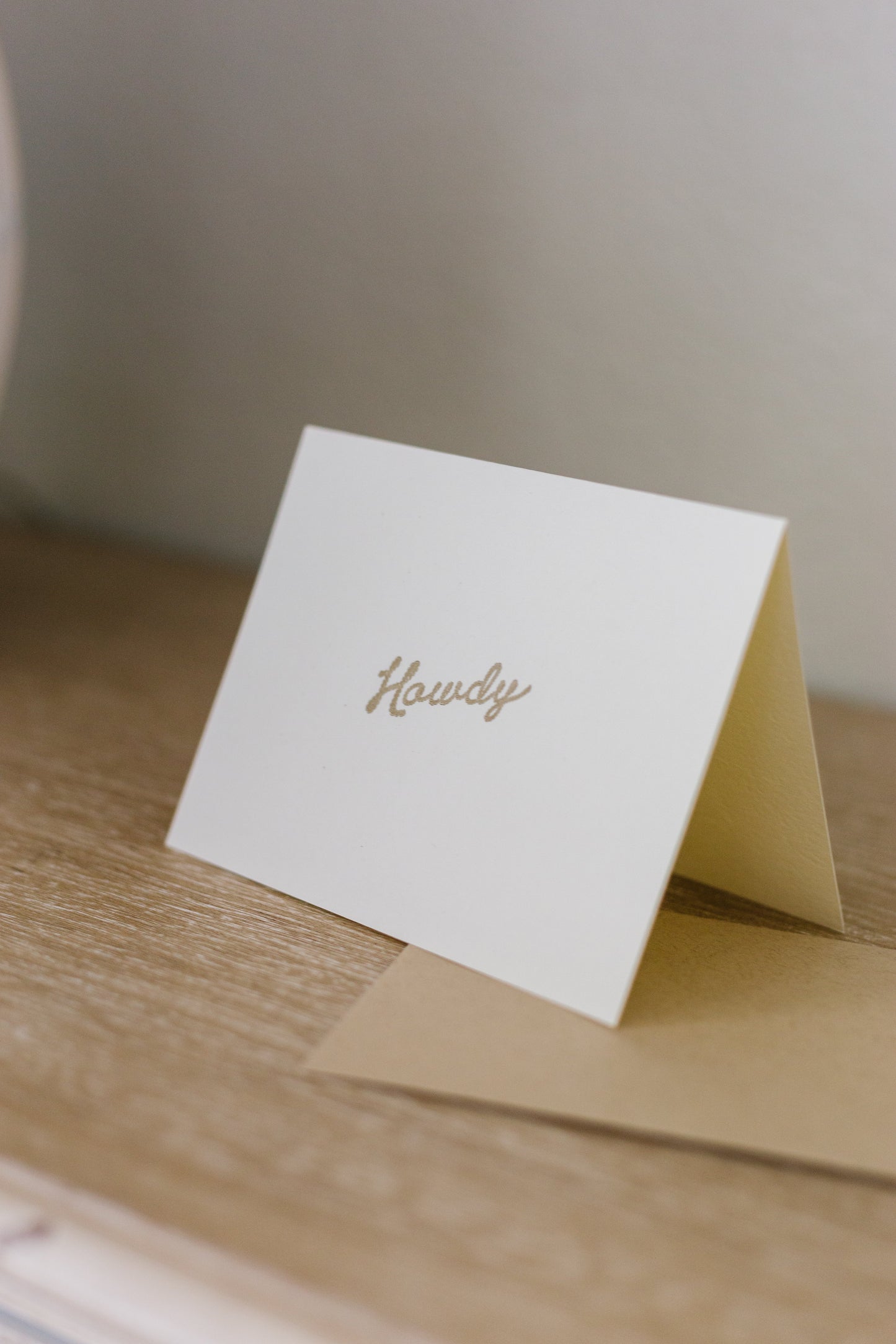 Howdy Letterpress Greeting Card