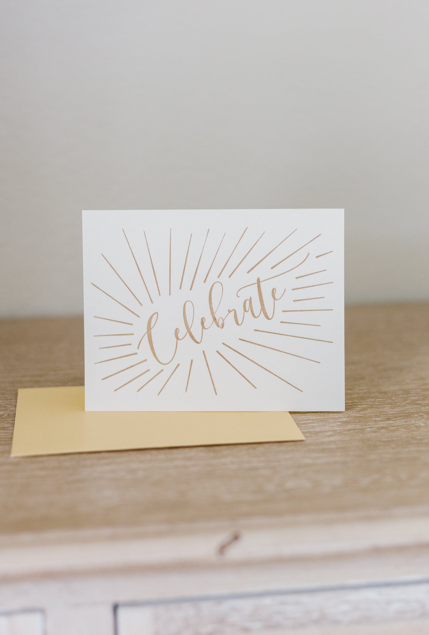 Celebrate Letterpress Greeting Card | Congratulations Card