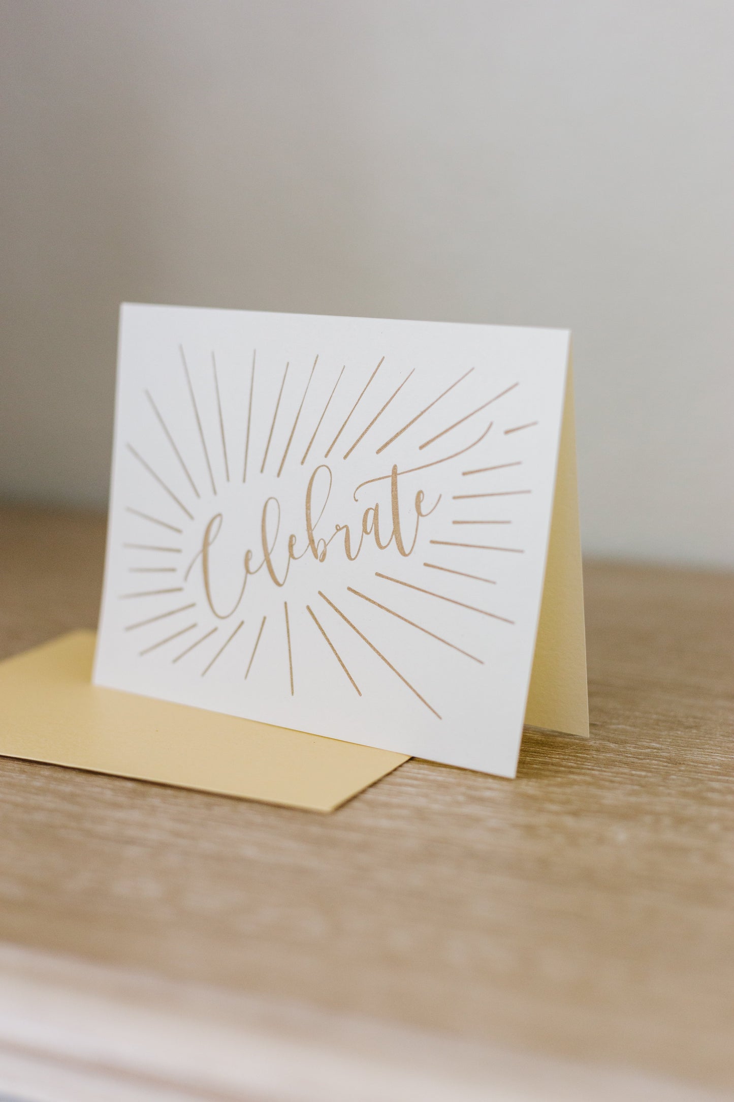 Celebrate Letterpress Greeting Card | Congratulations Card
