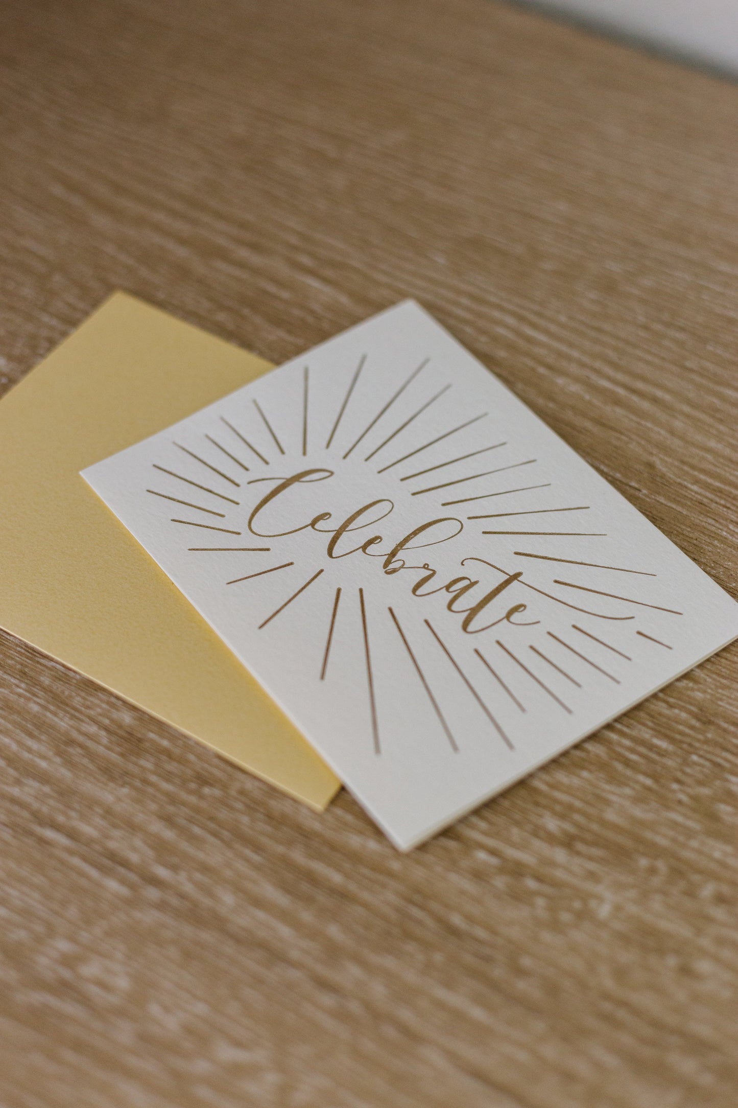 Celebrate Letterpress Greeting Card | Congratulations Card