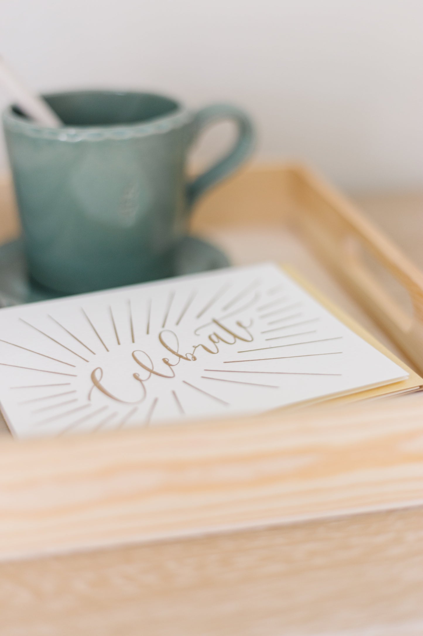 Celebrate Letterpress Greeting Card | Congratulations Card
