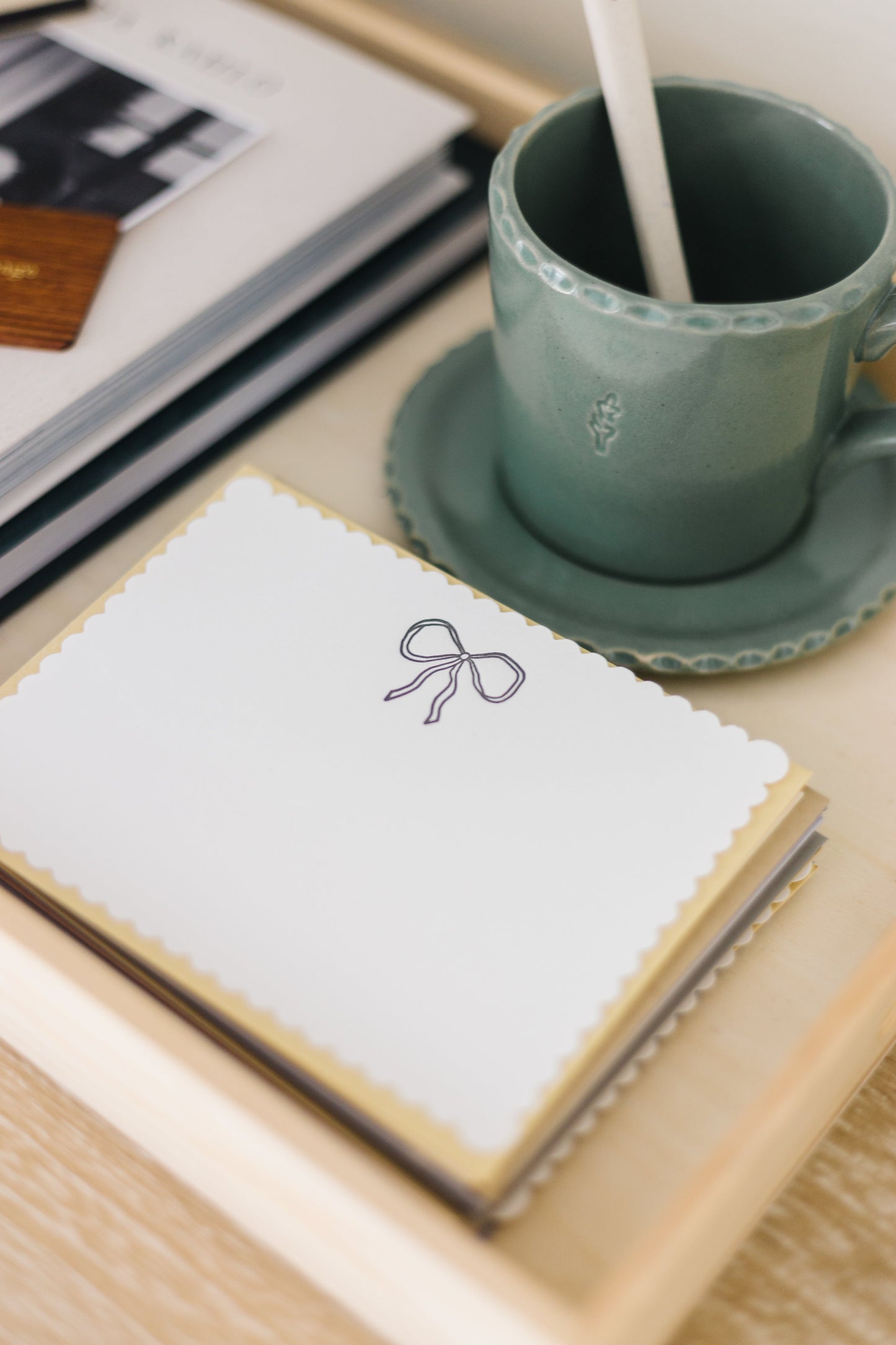 Vintage Bow Letterpress Greeting Card | Pretty Everyday Card
