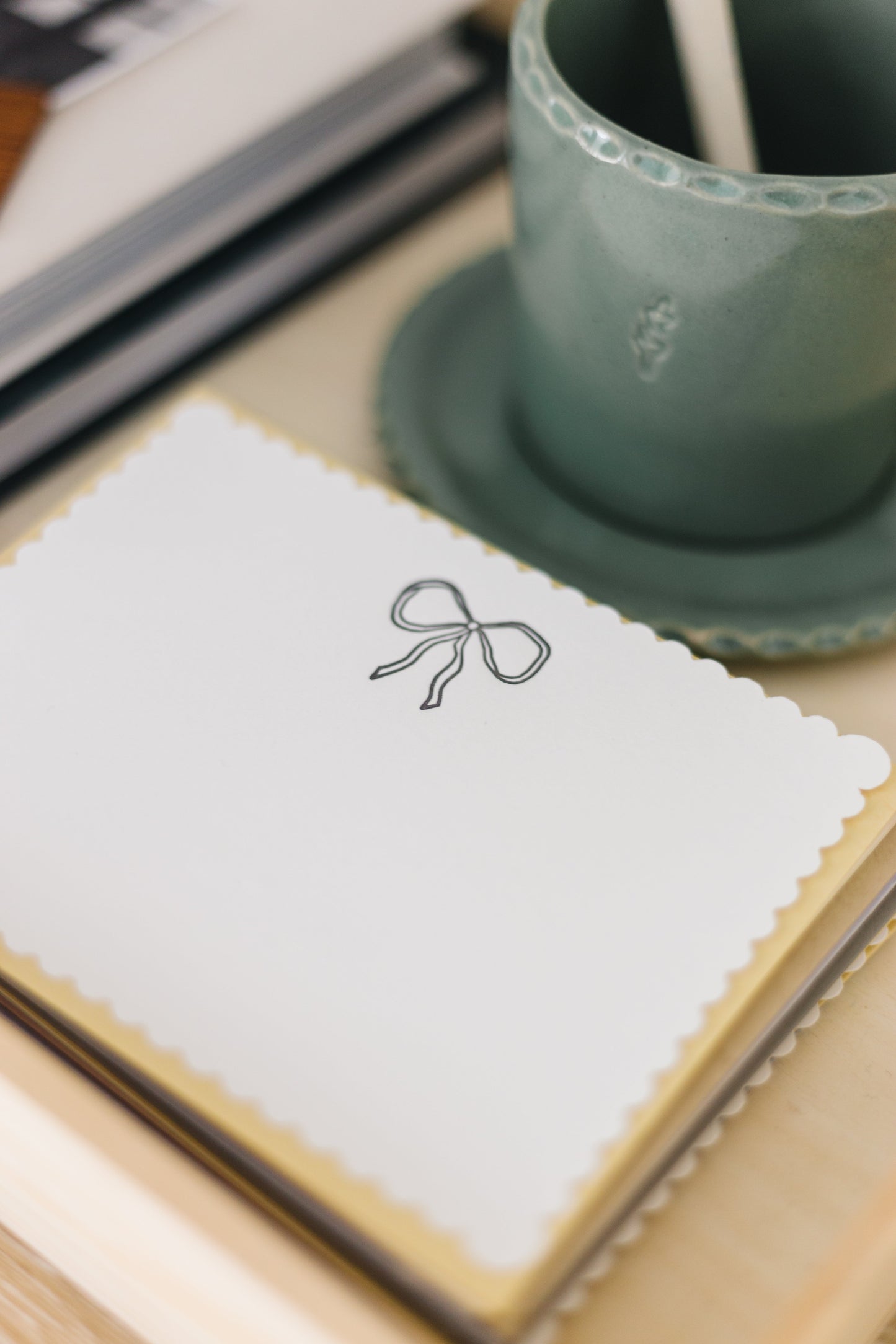 Vintage Bow Letterpress Greeting Card | Pretty Everyday Card