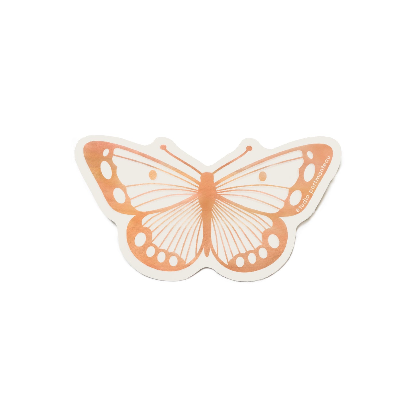 Terracotta Butterfly Vinyl Sticker