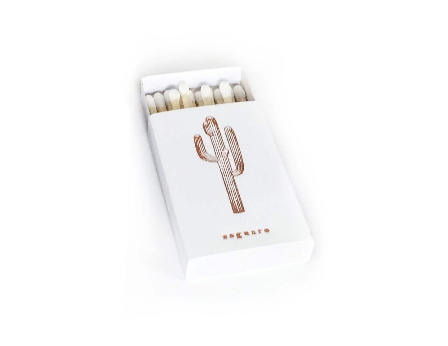 Saguaro Cactus Gold Foil Embossed Match Box | Desert Candle Accessory